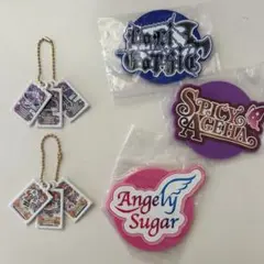 アイカツ ガチャガチャ 紫吹蘭 一ノ瀬かえで ラバーコースター 5点