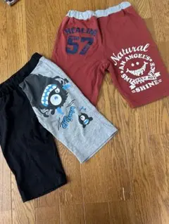 カラフルキャラクター柄ハーフパンツ2点セット