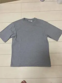 ユニクロ　エアリズムコットン　オーバーサイズTシャツ　ボーダー　Lサイズ
