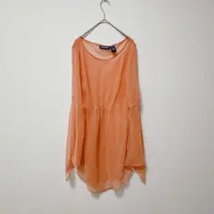 フォレンツァ【F】ブラウス/シアー 透け感 袖フレア キレイめ シンプル