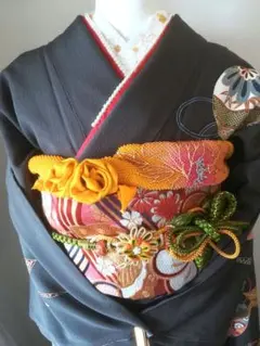 154.新品に近い! 乙女の思ひ出 振袖7点セット 正絹 フルセット 成人式