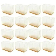 16個 椅子足カバー イス 16枚入り(長さ37-42mm幅16-27mm)