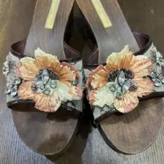 ルイヴィトン木製サンダル