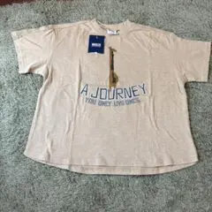 新品タグ付き　BREEZE キリンデザイン Tシャツ ベージュ120