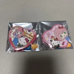 サンリオ　ハート　缶バッジ　アーニャ　スパイファミリー　SPY×FAMILY