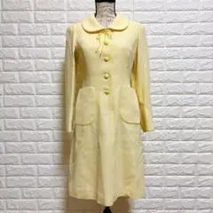 YUKISABURO WATANABE レトロワンピース 9号 黄 春秋