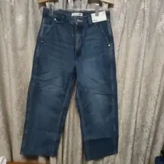 新品　UNIQLO ワイドフィットジーンズ 66 Blue ウエストw28
