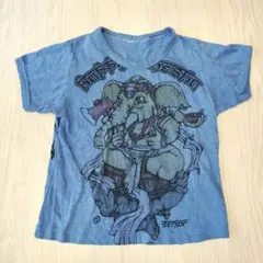 エスニック ガネーシャ Tシャツ 100cm コットン シワ加工