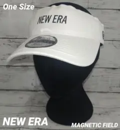 ☆NEW ERA☆MAGNETIC FIELD付き サンバイザー ホワイト