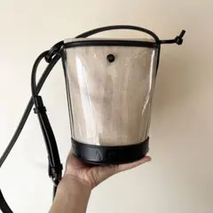 APC クリア　バケツ型ショルダーバッグ
