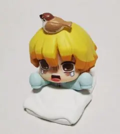 鬼滅の刃　おねむたん　陸ノ型 善逸　チュン太郎　フィギュア　ガシャポン　蝶屋敷
