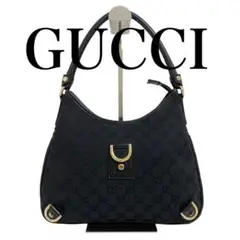 ⭐️ 美品 グッチ トートバッグ ショルダーバッグ GGキャンバス ブラック