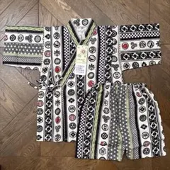 甚平 男の子 くろわっさんすべべ
