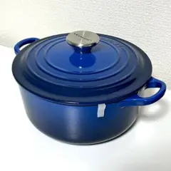 ル・クルーゼ鍋 20cm ココットロンド ブルー 青 限定色 限定カラー ラピス