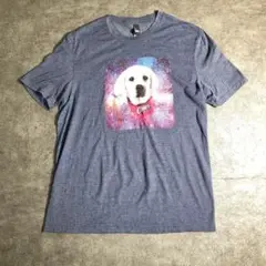 【ヴィンテージ】キュートなアニマルプリントTシャツ グレー ZSM6 古着
