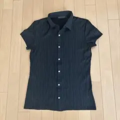COMME CA COLLECTION ブラック 半袖シャツ M