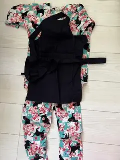 お祭り　3号　エプロン　浅草　中屋　セット　紺