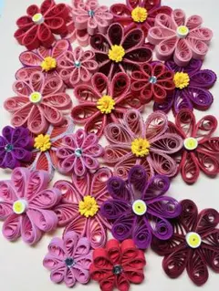 「新品」ペーパークイリング花　5mm幅 30個