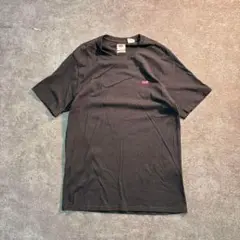7SM2【Levi's】ワンポイントロゴ刺繍　半袖Tシャツ　黒　古着