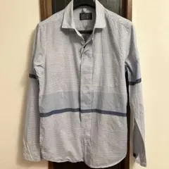 BLUE WORK ストライプ 長袖シャツ