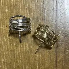 ポニーフック　ヘアカフ　2点セット　ゴールド　シルバー