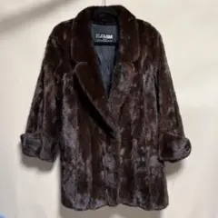 EMBA BLACKGLAMA ブラックグラマミンク ファーコート 毛皮 美品
