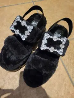 Rady♡ビジューファーサンダル