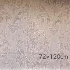カーテン生地はぎれ　遮光　織柄　ダマスク柄　くすみピンク　72×120cm