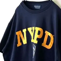 シティオブニューヨーク NYPD Tシャツ L ネイビー 紺色 古着