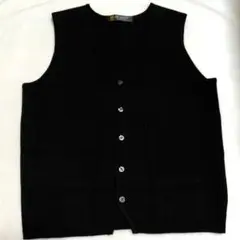 【美品】Zealzip 　Vネック ベスト 　M　ブラック