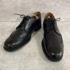 ⭐️美品⭐️アシックス ランウォーク ウィングチップ 黒 革靴 26.5㎝
