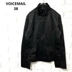VOICEMAIL ジャケット　テーラードジャケット　長袖　黒　日本製　綿　38