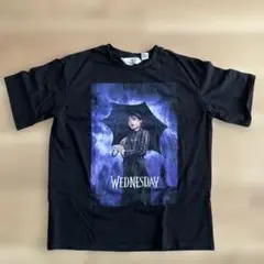 H&M Wednesday Addams Tシャツ ブラック