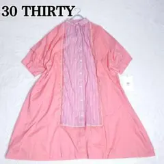 【30 THIRTY】サーティー 1％ イチパーセント シャツ ワンピース