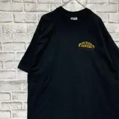 USA製90sヴィンテージTシャツ！シングルステッチ　ブラック半袖古着XL710