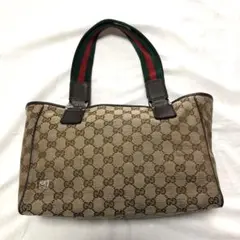 【美品】GUCCI グッチ トートバッグ シェリーライン GGキャンバス