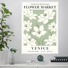 05. FLOWER MARKET　ボタニカル　北欧　インテリア　ポスター