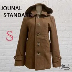 JOUNAL STANDARD ステンカラーコート フード付き ウール混