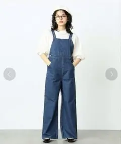 美品　Lee ローバックバギーオーバーオール