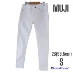 MUJI【S】スキニーパンツ デニム スリムジーンズ ストレッチ 通学 良品計画