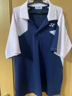 YONEX 半袖ポロシャツ ネイビー/ピンク