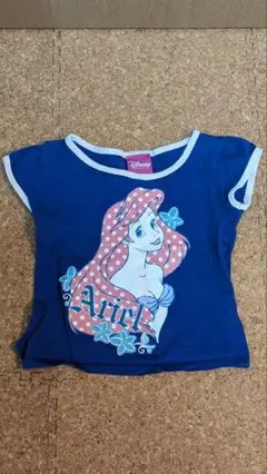 ディズニー　アリエル　Ｔシャツ　半袖　キッズ　ブルー　100