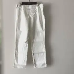 【新品未使用品】UNIQLO ホワイトのチノパン Lサイズ　クロップド丈