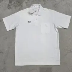 【未使用】MIZUNO　ミズノ　ポロシャツ　S　ホワイト　ポケット　ロゴ