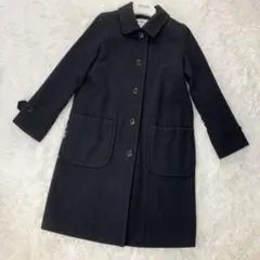 MHL. エムエイチエル ロングコート ブラック 定番 ウール 1 S