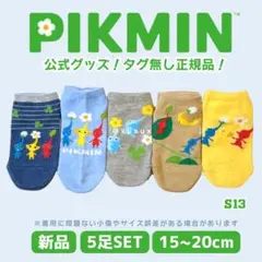 【訳あり特価】S13｜15-20｜5足 ピクミン靴下【数量限定】