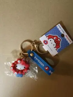 サンリオ ミャクミャク　キティ　大阪万博 立体マスコット キーホルダー