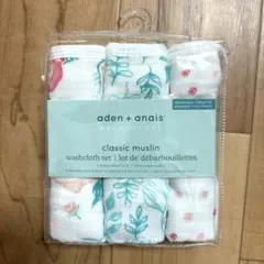 aden+anais エイデンアンドアネイ ウォッシュクロス 3枚入り