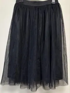 チュールスカート　黒