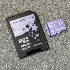 SONY MicroSD変換アダプター SRAC-A1 2GBセット
